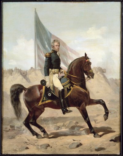 General Andrew Jackson at the Battle of New Orleans by Alonzo Chappel