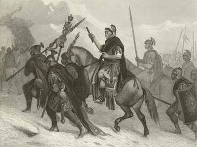 Hannibal and His Army Crossing the Alps by Alonzo Chappel
