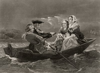Lady Harriet Ackland on Her Way to Visit the Camp of General Gates, from 