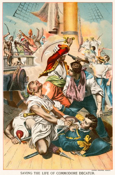 Saving the Life of Commodore Decatur by Alonzo Chappel