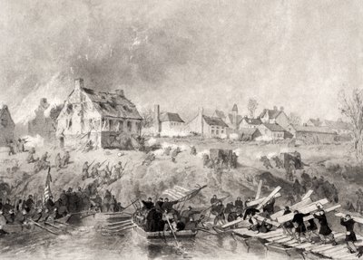 The Attack on Fredericksburg, Virginia by Alonzo Chappel