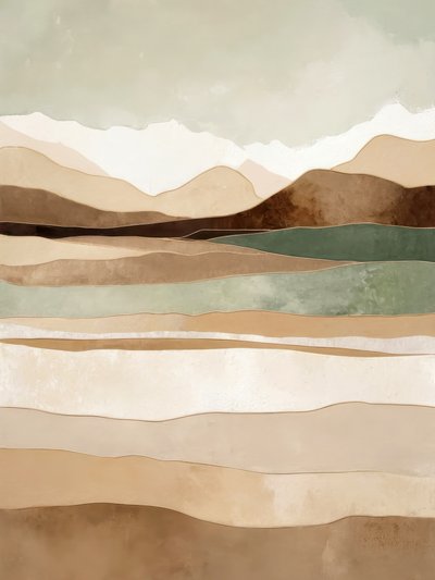 Abstract Earthy Landscape by Alpenglow Workshop