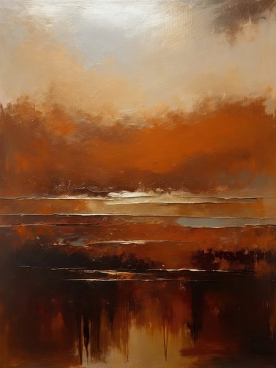 Abstract Sunset Reflections by Alpenglow Workshop