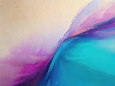Blue Purple Fluid Waves by Alpenglow Workshop