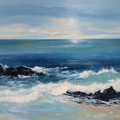 Crashing Ocean Waves by Alpenglow Workshop