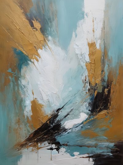 Dynamic Gold Teal Expression by Alpenglow Workshop
