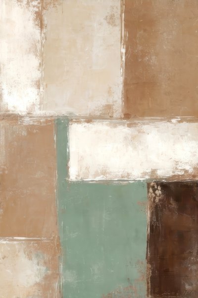 Earthy Abstract Blocks by Alpenglow Workshop