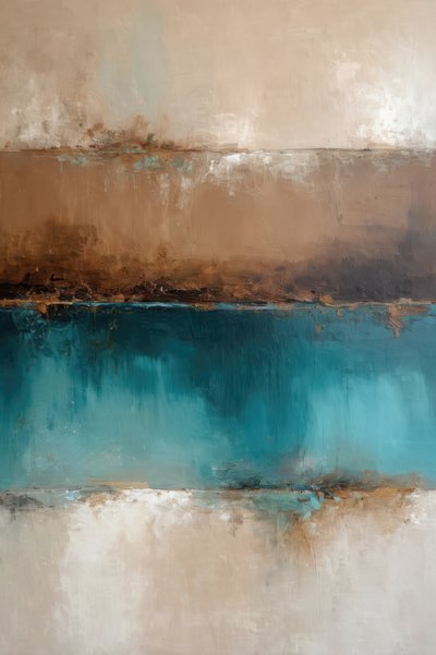 Earthy Teal Horizon by Alpenglow Workshop
