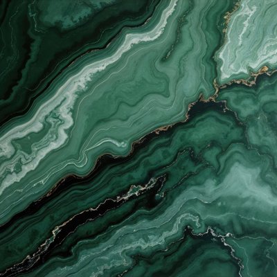 Emerald Malachite Swirl by Alpenglow Workshop