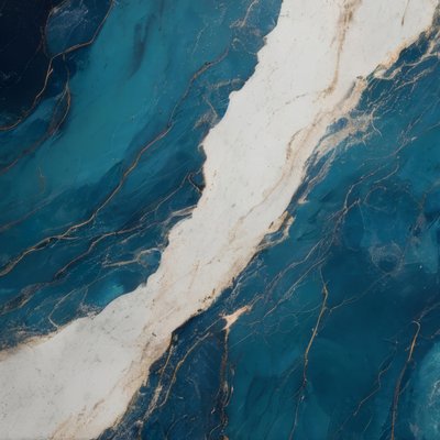 Gilded Ocean Marble by Alpenglow Workshop