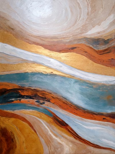 Golden Desert Flow by Alpenglow Workshop