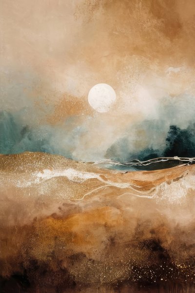 Golden Desert Horizon by Alpenglow Workshop