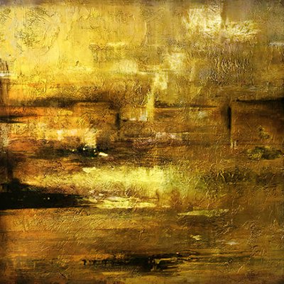 Golden Earth Abstraction by Alpenglow Workshop