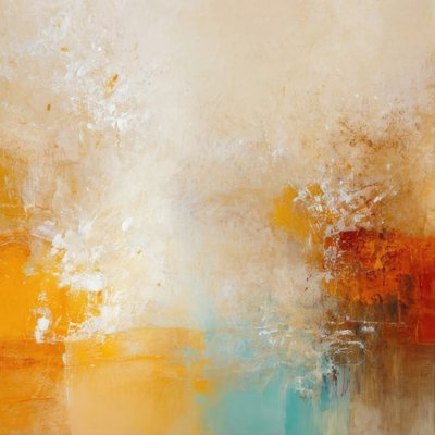 Golden Horizon Abstract by Alpenglow Workshop