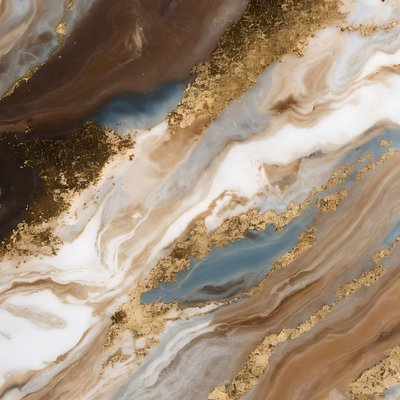 Golden Marble Swirl by Alpenglow Workshop