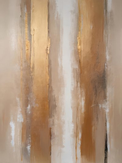 Golden Vertical Abstract by Alpenglow Workshop