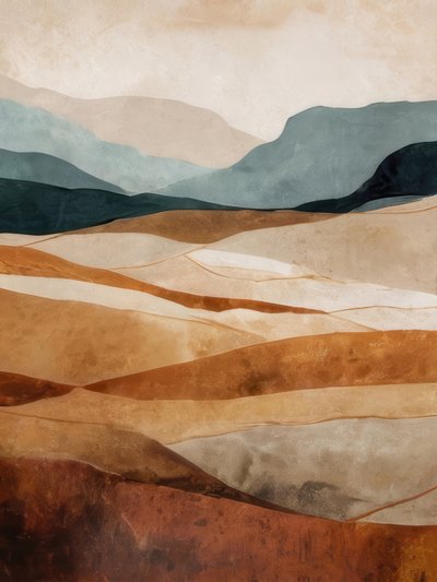 Layered Desert Landscape by Alpenglow Workshop