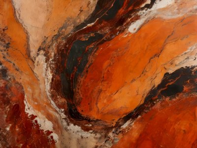 Molten Earth Abstract by Alpenglow Workshop