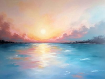 Serene Sunset Reflection by Alpenglow Workshop