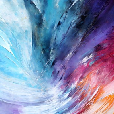Vibrant Color Swirl by Alpenglow Workshop