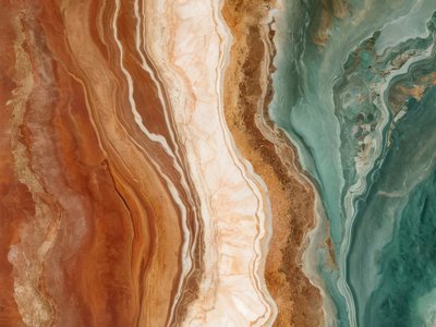 Vibrant Mineral Layers by Alpenglow Workshop