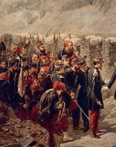 Marshal Patrice MacMahon with Zouaves in Malakoff by Alphonse Antoine Aillaud