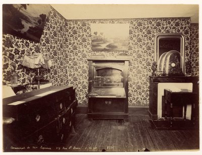 Murder of Madame Leprince, View of the Bedroom by Alphonse Bertillon