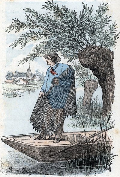 Net Fishing by Rengade by Alphonse Demarle