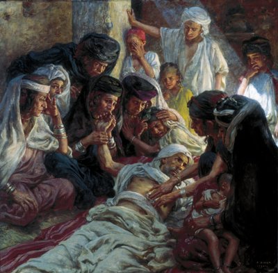 Around a Dying Man by Alphonse Etienne Dinet