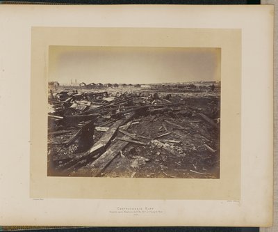 Cartoucherie Rapp. Disaster at Champ de Mars after the Explosion of May 17, 1871 by Alphonse J. Liébert