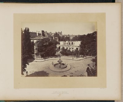 The Thiers House During Demolition, Under the Commune by Alphonse J. Liébert