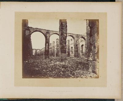 The Burned Granaries of Abundance. Interior View. by Alphonse J. Liébert