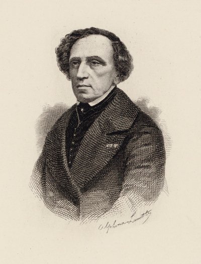 Portrait of the Composer Giacomo Meyerbeer 1791-1864, 1875 by Alphonse Lamotte