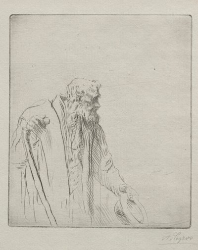 A Beggar by Alphonse Legros