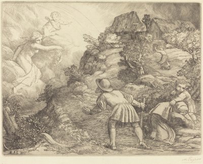 Allegory of the Peasant and Fortune by Alphonse Legros