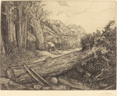 At the Home of the Woodcutters by Alphonse Legros
