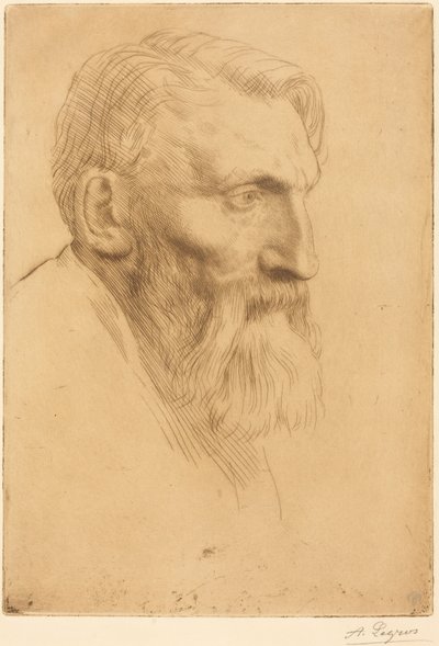 Auguste Rodin by Alphonse Legros