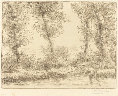 Banks of the Liane by Alphonse Legros