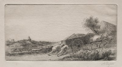 Bringing the Hay Home by Alphonse Legros