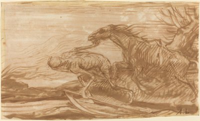 Death and Its Horse by Alphonse Legros