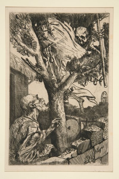 Death in a Pear Tree by Alphonse Legros