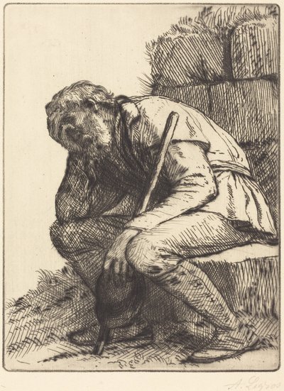 Desperate Man by Alphonse Legros