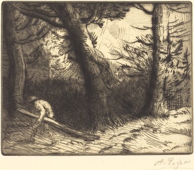 Edge of a Forest in Bourgogne by Alphonse Legros