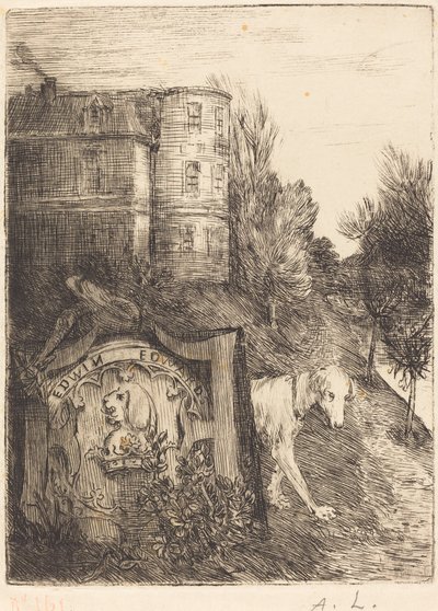 Ex-Libris Edwin Edwards by Alphonse Legros