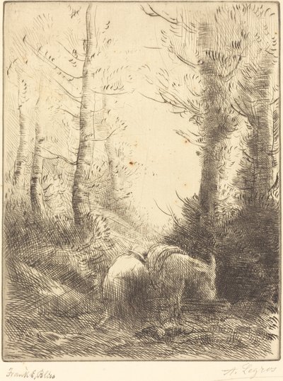 Farmer and His Donkey by Alphonse Legros