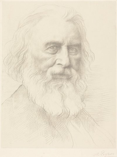 H.W. Longfellow, 2nd plate by Alphonse Legros