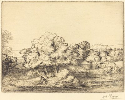 Hamlet near the Lake by Alphonse Legros
