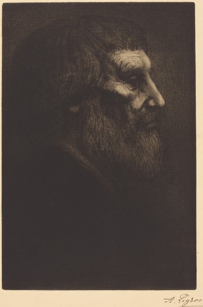 Head of a Beggar by Alphonse Legros