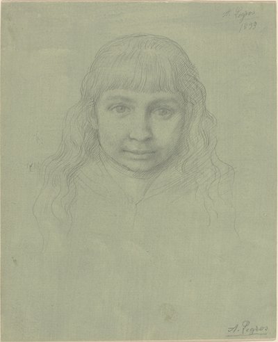 Head of a Child by Alphonse Legros