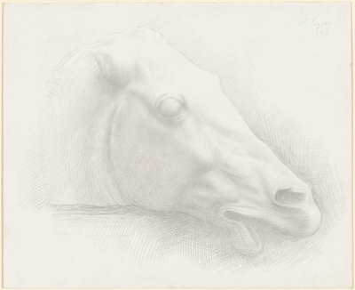 Head of a Horse from the Parthenon by Alphonse Legros